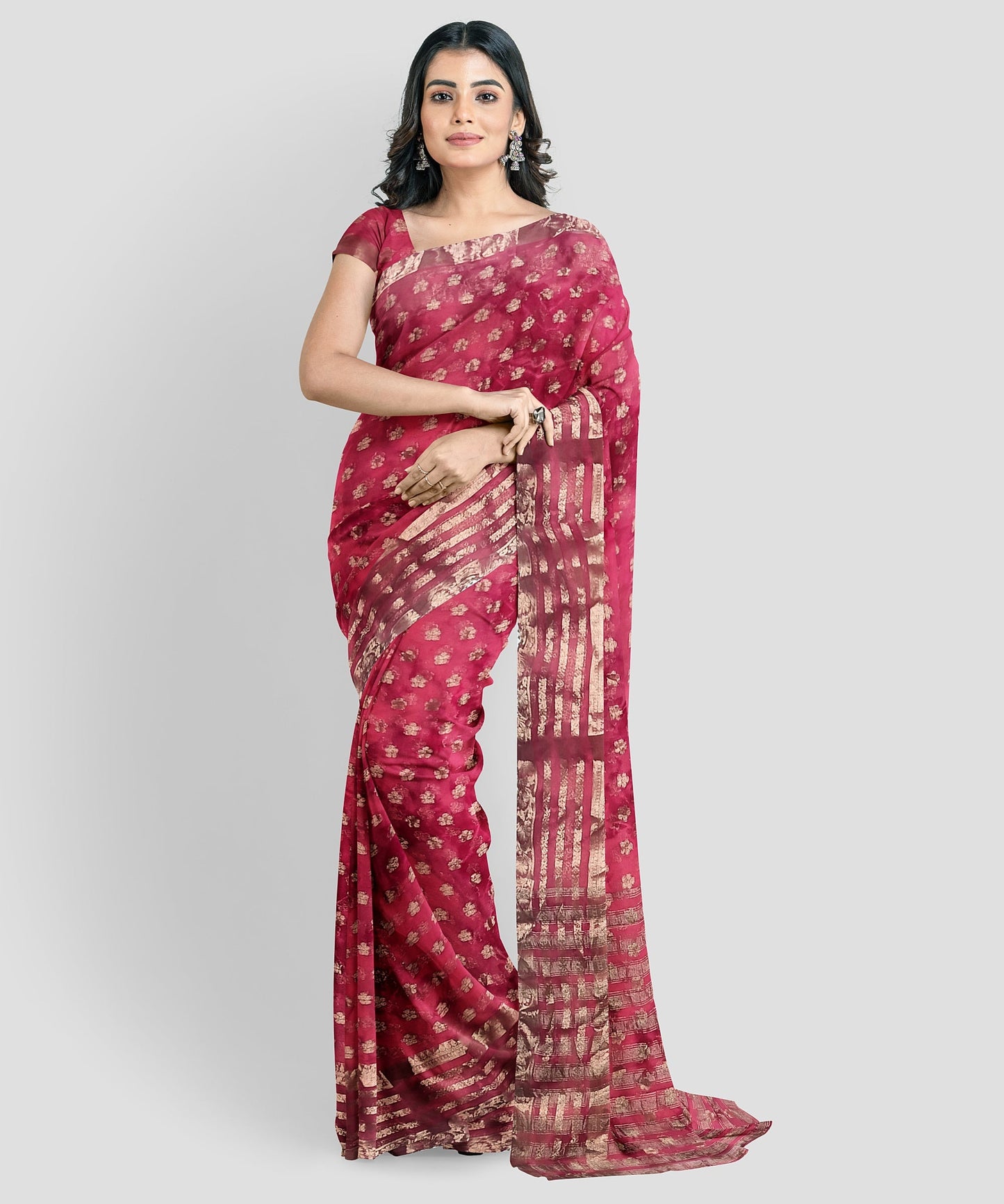 Woven Bollywood Viscose Rayon Saree