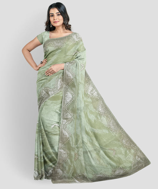 Embroidered Bollywood Chiffon Saree