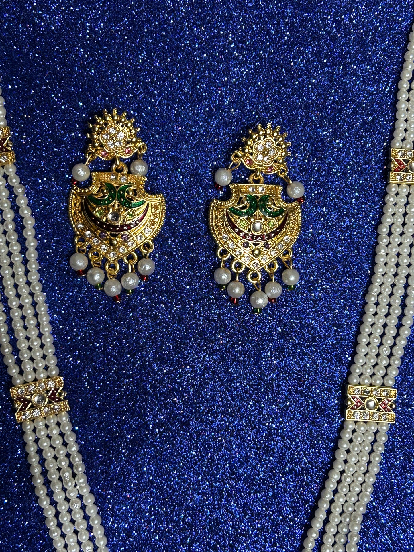 New design dianmond with mina work rani haar