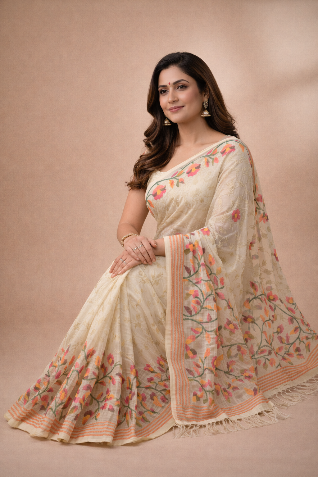 Cotton handloom kota doria saree