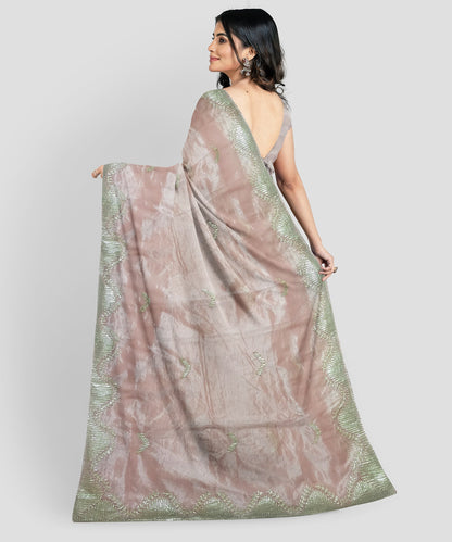 Embroidered Bollywood Chiffon Saree