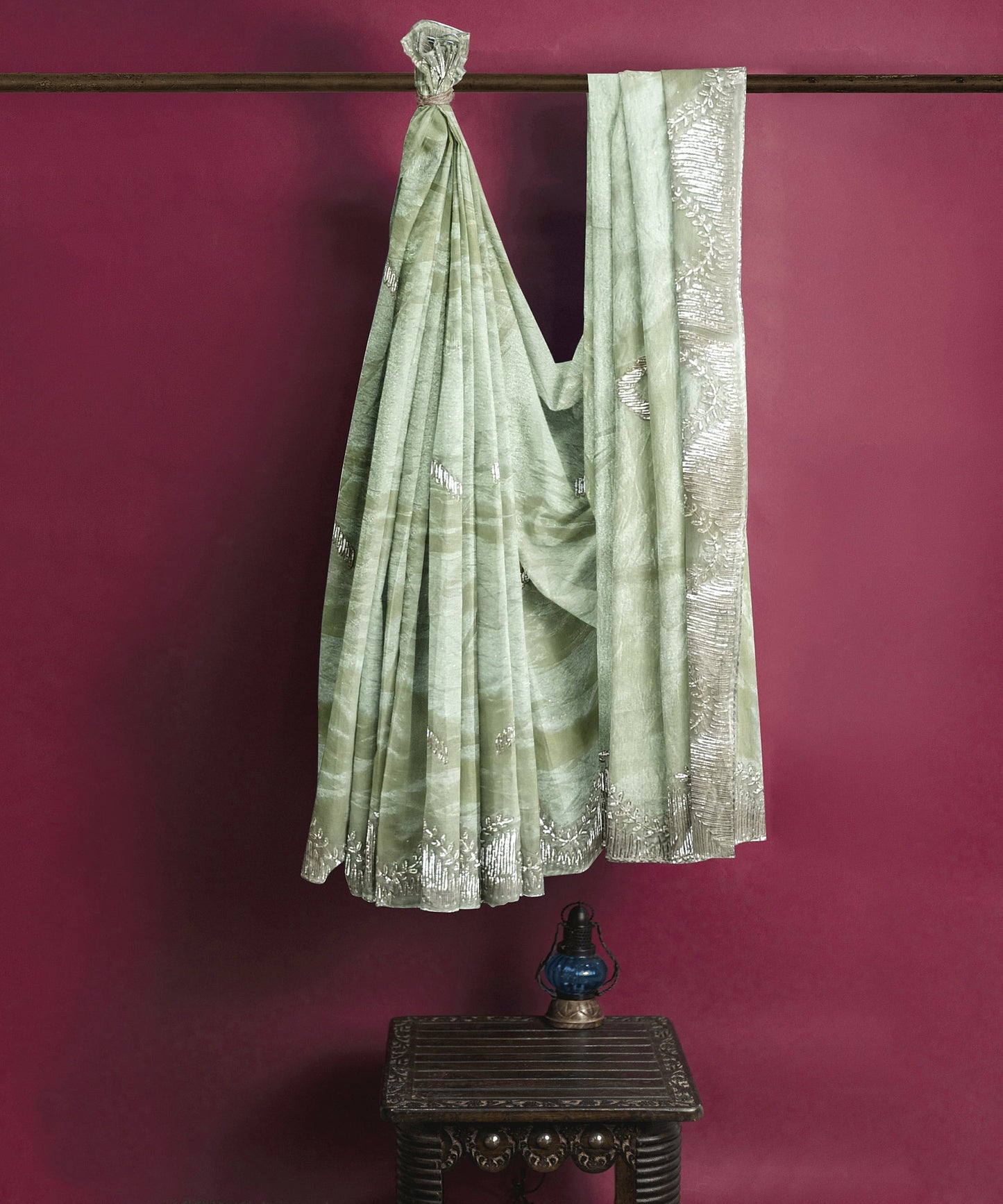 Embroidered Bollywood Chiffon Saree