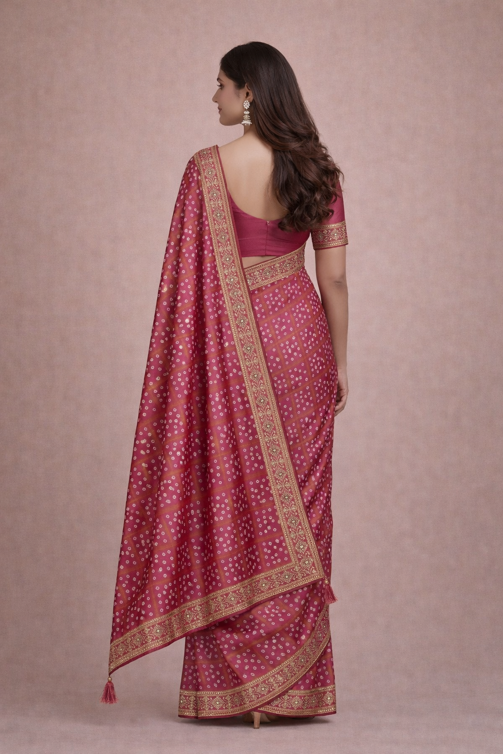 Premium silk chunari saree
