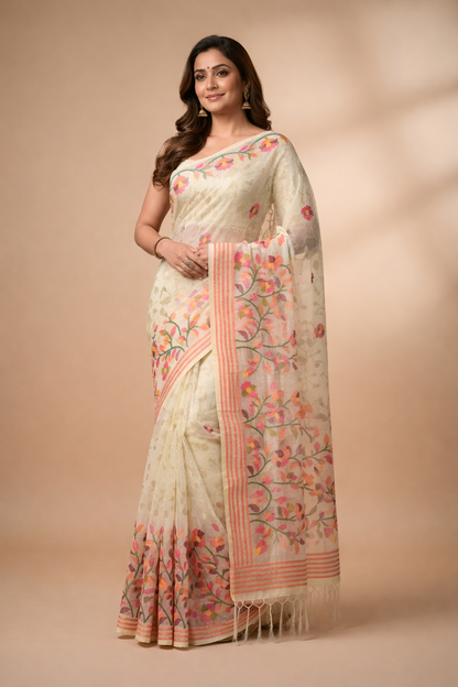 Cotton handloom kota doria saree