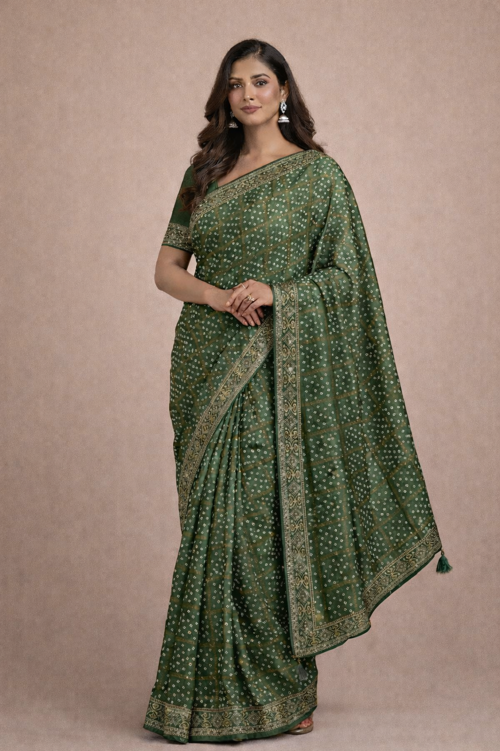 Premium silk chunari saree