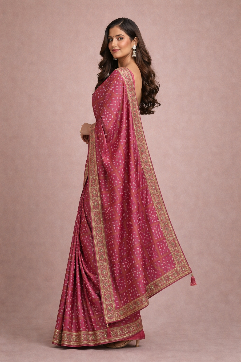 Premium silk chunari saree
