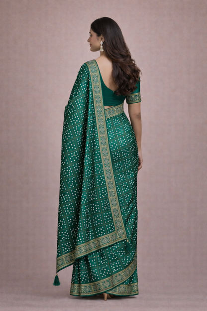 Premium silk chunari saree