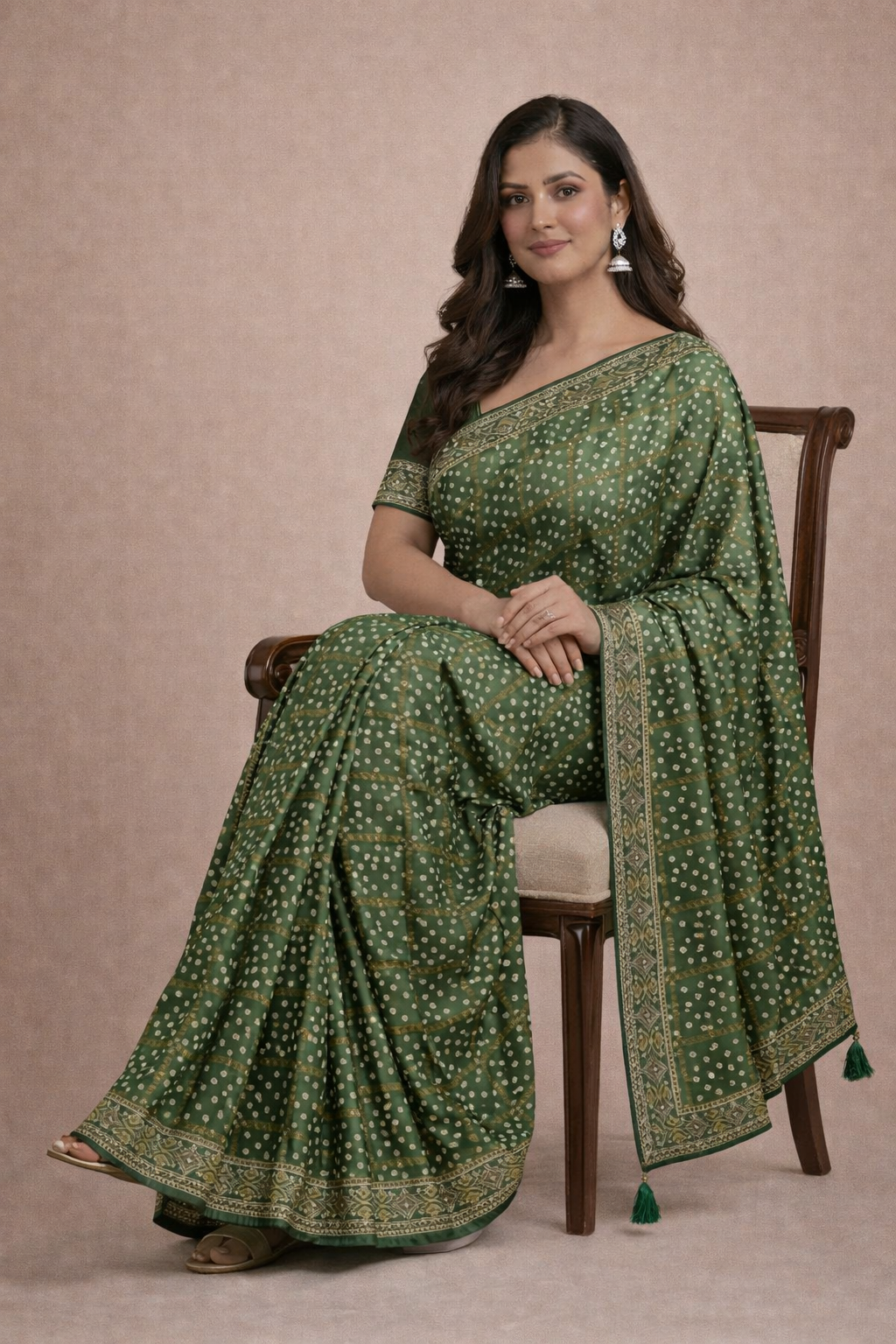Premium silk chunari saree