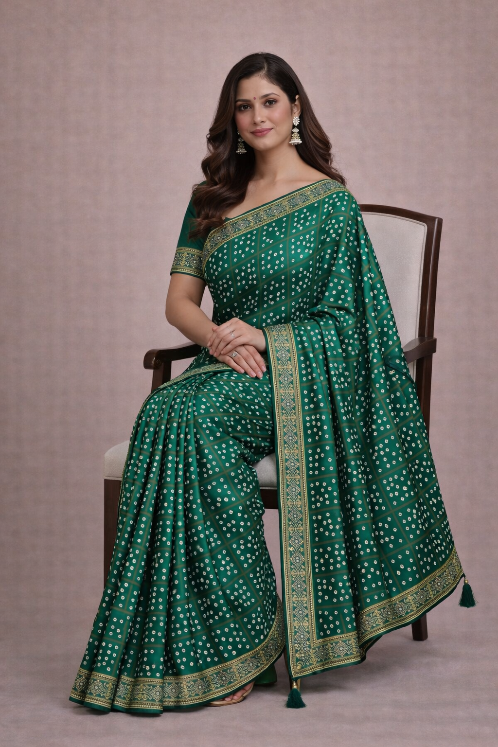 Premium silk chunari saree