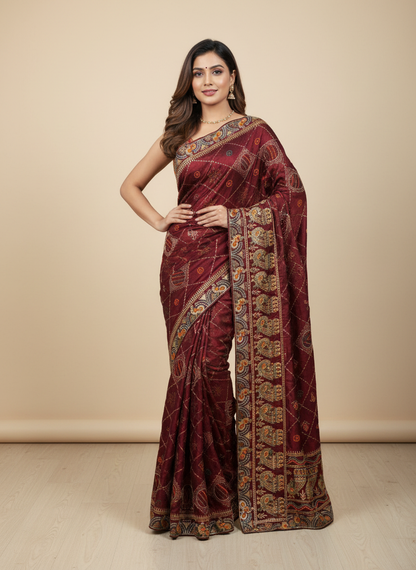 Rajwadi saree