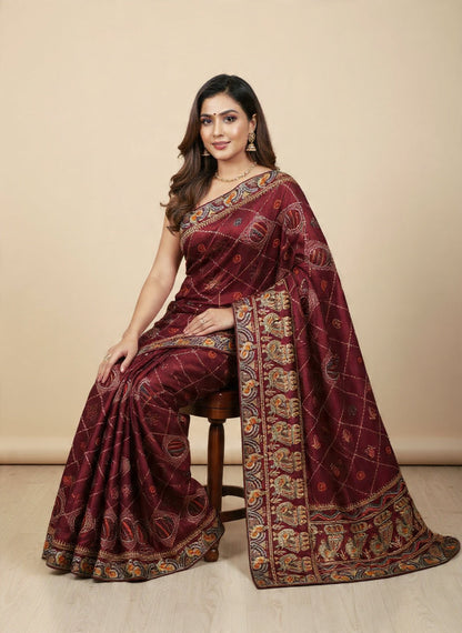 Rajwadi saree