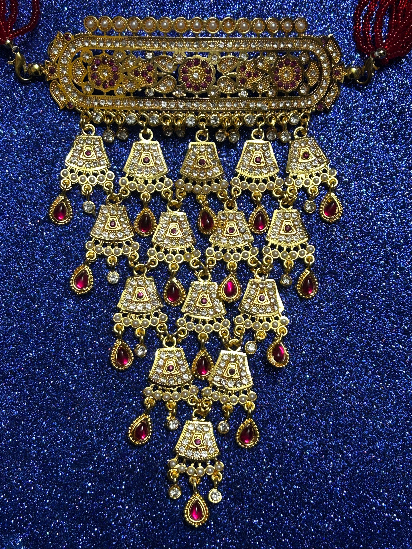 Rajputi aad diamond design necklace