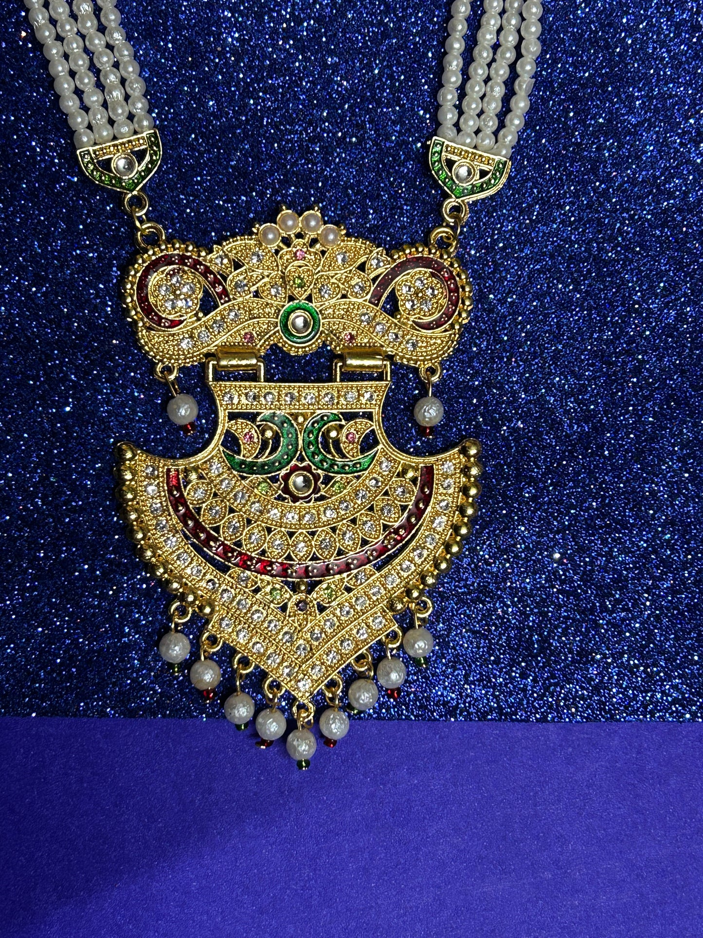 New design dianmond with mina work rani haar