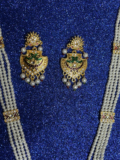 New design dianmond with mina work rani haar