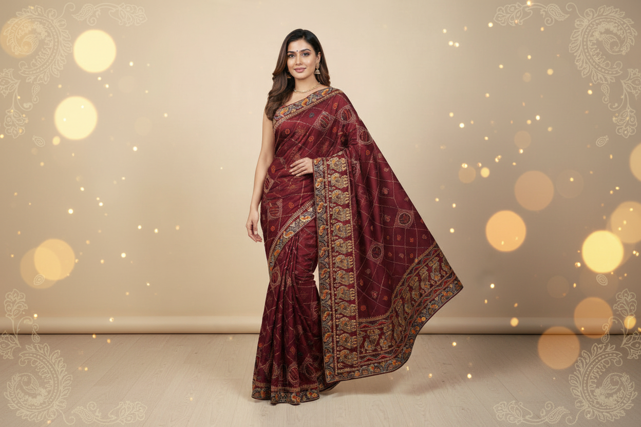 Elegant Saree Banner